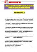 NR547/ NR 547 Week 2 Exam Differential Diagnosis Questions (Latest 2025 / 2026) with Revised Correct Answers (A+ Guarantee) - Chamberlain