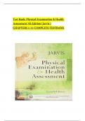 Test Bank: Physical Examination & Health Assessment 7th Edition (Jarvis ) CHAPTERS 1-31 COMPLETE TESTBANK