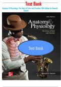 Test Bank  Anatomy & Physiology: The Unity of Form and Function (10th Ed) by Saladin – Updated Chapters 1-29  (Exam Bank with Verified Answers)