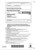 Pearson Edexcel A Level MATHEMATICS (9mao) Paper 32 JUNE 2024 QUESTION PAPER