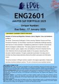 ENG2601 JAN/FEB SUPPLEMENTARY EXAM (ANSWERS) 2025 - DISTINCTION GUARANTEED