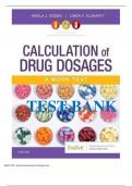 TEST BANK for Ogden & Fluharty: Calculation of Drug Dosages, 11th Edition(A WORK TEXT) ALL CHAPTERS COVERED WITH PICTORIAL ILLUSTRATIONS -GRADED A+