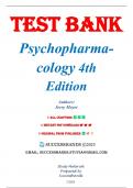 Test Bank For Psychopharmacology: Drugs, the Brain and Behavior 4th Edition By Meyer