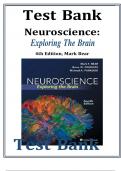 Test Bank for Neuroscience: Exploring the Brain 4th Edition ( Mark Bear, 2020) All Chapters 1-25| All Chapters | Latest Edition 