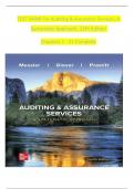 TEST BANK For Auditing & Assurance Services: A Systematic Approach, 12th Edition Chapters 1 - 21 Complete