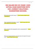 RIO SALADO BIO 201 EXAM 3 2025  ACTUAL EXAM QUESTIONS WITH  100% CORRECT SOLUTIONS |  GUARANTEED SUCCESS.