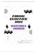 PAR1501 EXAM PACK 2025 (QUESTIONS & ANSWERS)