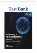 Test Bank for Brock Biology of Microorganisms, 15th edition (Madigan/Martinko) *(GLOBAL EDITION) ALL CHAPTERS COVERED RATED A+