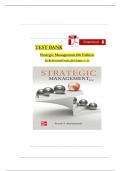 Frank Rothaermel, Strategic Management, 6th Edition TEST BANK, Verified Chapters 1 - 12, Complete Newest Version