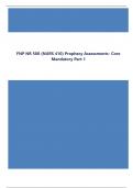 FNP NR 500 (NURS 410) Prophecy Assessments- Core Mandatory Part 1