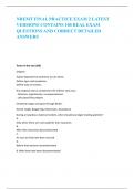 NREMT FINAL PRACTICE EXAM 2 LATEST  VERSIONS CONTAINS 100 REAL EXAM  QUESTIONS AND CORRECT DETAILED  ANSWERS Terms in this set (100) Original Supine hypotensive syndrome occurs when: Define signs and symptoms: Define ways to resolve: the pregnant uterus c