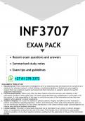 INF3707 EXAM PACK 2025 - DISTINCTION GUARANTEED