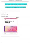 Test Bank - Basic Geriatric Nursing, 7th edition (Williams, 2020), Chapter 1-20 | All Chapters 