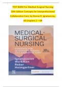 TEST BANK For Medical-Surgical Nursing 10th Edition Concepts for Interprofessional Collaborative Care, by Donna D. Ignatavicius, All chapters 1 – 69