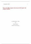  WGU C216 MBA Capstone Task 2|Latest 2025 Update with complete solutions