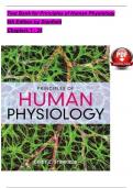 TEST BANK For Principles of Human Physiology, 6th Edition by Stanfield, Verified Chapters 1 - 24, Complete Newest Version