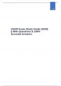 CNOR Exam Study Guide (2025) || With Questions & 100% Accurate Answers