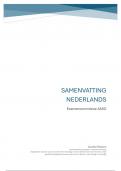 Samenvatting Nederlands 3ASO Examencommissie