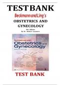 Test Bank For Beckmann and Ling's Obstetrics and Gynecology 8th Edition by Dr. Robert Casanova All Chapters (1-50) | A+ ULTIMATE GUIDE 2025