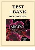 Test Bank For Microbiology: An Introduction 13th Edition by Tortora, Funke, Case 9780134605180 Chapter 1-28 Complete Guide.