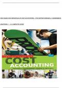 TEST BANK FOR PRINCIPLES OF COST ACCOUNTING, 17TH EDITION EDWARD J. VANDERBECK CHAPTERS[ 1 - 10] RATIONALES COMPLETE GUIDE