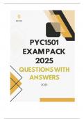 PYC1501 EXAM PACK 2025 - QUESTIONS WITH ANSWERS