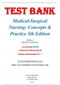 Test Bank For Medical Surgical Nursing 5th Edition By Holly K. Stromberg