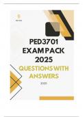 PED3701 EXAM PACK 2025 - QUESTIONS WITH ANSWERS