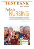 Test Bank Davis Advantage for Pediatric Nursing: The Critical Components of Nursing Care Second Edition by Kathryn Rudd ALL CHAPTERS COVERED GRADED A+ 