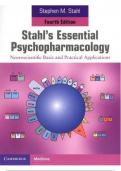 TEST BANK FOR STAHL'S ESSENTIAL PSYCHOPHARMACOLOGY: NEUROSCIENTIFIC BASIS AND PRACTICAL APPLICATIONS 4TH EDITION | ALL CHAPTERS COVERED | COMPLETE GUIDE