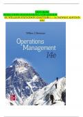 TEST BANK OPERATIONS MANAGEMENT,14TH EDITION BY WILLIAM STEVENSON CHAPTERS 1 – 19/NEWEST EDITION 2025