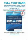 Test Bank for Pharmacology and the Nursing Process 10th Edition By Linda Lilley, Shelly Collins, Julie Snyder, All Chapters 1-58 Complete Guide