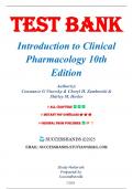 Test Bank For Introduction to Clinical Pharmacology 10th Edition by Visovsky,  9780323755351 (Covering Chapters 1-20 )