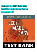 ECGs Made Easy, 7th Edition TEST BANK by Barbara J Aehlert, Verified Chapters 1 - 10, Complete Newest Version