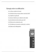 Energía solar en edificación