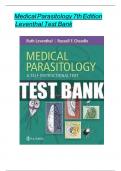 Medical parasitology levanthal 7th ed test bank