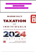 TEST BANK For McGraw-Hill's Essentials of Federal Taxation 2024 Edition, 15th Edition By Brian Spilker, Benjamin Ayers, Verified Chapters 1 - 17, Complete