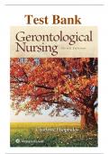 Test Bank for Gerontological Nursing 9th Edition by Charlotte Eliopoulos  (QUESTIONS AND MULTIPLE CHOICES) (ALL CHAPTERS COVERED) (GRADED A+) 