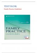 Test Bank  for Family Practice Guidelines by  Jill C. Cash 6th Edition|9780826135841| LATEST