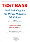 Test Bank for Oral Pathology for the Dental Hygienist 8th Edition by Ibsen, 9780323764032 (Covering Chapters 1-10)