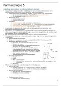 Samenvatting farmacologie deel 5