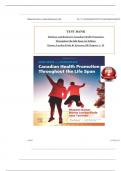 TEST BANK For Edelman and Kudzma's Canadian Health Promotion Throughout the Life Span, 1st Edition by Dames, Luctkar-Flude & Tyerman, Verified Chapters 1 - 25, Complete Newest Version