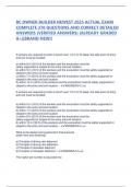 BC OWNER BUILDER NEWEST 2025 ACTUAL EXAM  COMPLETE 370 QUESTIONS AND CORRECT DETAILED  ANSWERS (VERIFIED ANSWERS) |ALREADY GRADED  A+||BRAND NEW!! If workers are required to enter a trench over 1.2 m (4 ft) deep, the safe point of entry  and exit must be 