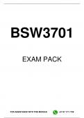 BSW3701 EXAM PACK 2025