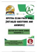 IOP3706 EXAM PACK 2025 [DETAILED QUESTIONS AND ANSWERS]