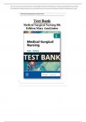 TEST BANK Medical-Surgical Nursing (8th Edition) by Linton; Matteson, 2025 | All Chapters | Latest Exams questions 100% Veriﬁed Answers