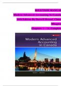 SOLUTION MANUAL Modern Advanced Accounting In Canada, 10th Edition By Darrell Herauf, Chima Mbagwu, Chapters 1 - 12, Complete 