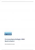 Personeelspsychologie - HRM back to basics