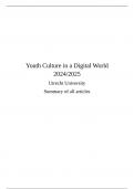 Summary of all articles - Youth Culture in a Digital World ()