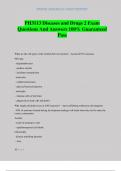 PH3113 Diseases and Drugs 2 Exam Questions And Answers 100% Guaranteed Pass